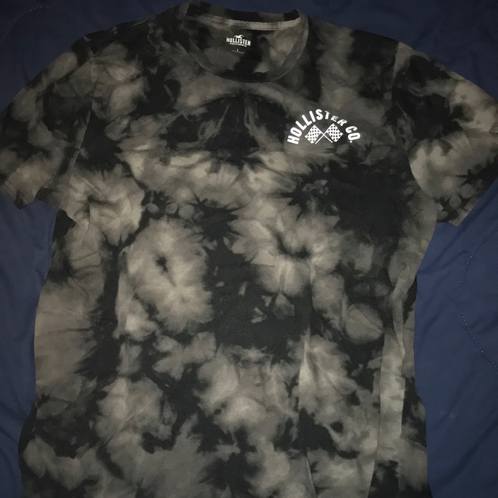 Black Tie Dye Hollister T-Shirt